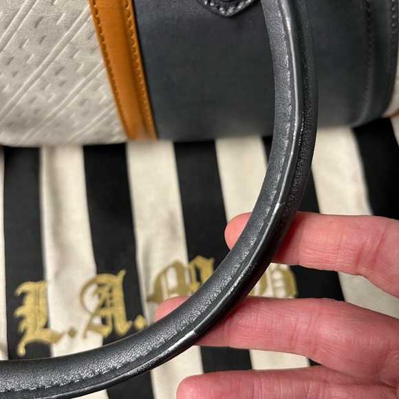 L.A.M.B. Aviano satchel, frosted silver leather, like new condition - Picture 10 of 13